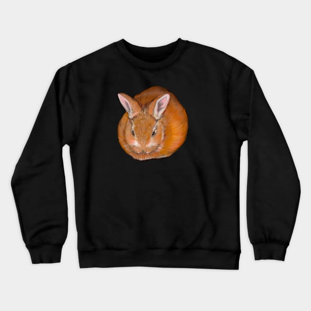 bunny rabbit cute baby ginger bunny rabbit Crewneck Sweatshirt by Artonmytee